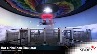 Hotair blalloon simulator  YEOSU EXPO 2012 LOTTE Hall  INNOSIMULATATION [upl. by Wanfried]