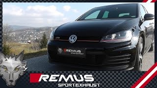 VW Golf VII GTI with REMUS catback system [upl. by Brenner]