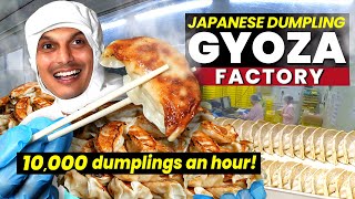 Inside a Japanese GYOZA DUMPLING Factory ★ ONLY in JAPAN [upl. by Grevera]