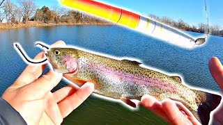 Catching DOUBLE DIGIT Bass using LIVE Trout for Bait [upl. by Waxman]