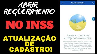 ABRIR REQUERIMENTO NO INSS PARA ATUALIZAR DIVERGENCIA [upl. by Athalia]