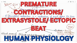 Ectopic beat premature contractions Extra systole premature beat [upl. by Orville]