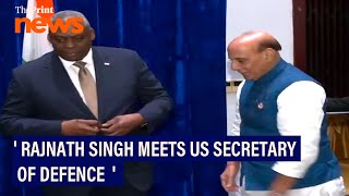 Rajnath Singh meets US Secretary of Defence Lloyd J Austin [upl. by Letram]