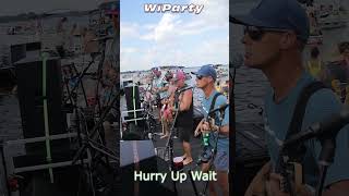 Hurry up Wait sings at Shawano Lake Sand Bar Bash [upl. by Nelleyram671]