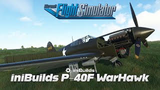 iniBuilds P40F WarHawk for Microsoft Flight Simulator [upl. by Azer]