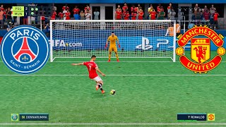 PSG vs MANCHESTER UNITED Penalty shootout FIFA 22 [upl. by Anifesoj]