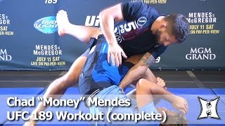 UFC 189 Chad Mendes’ Open Workout Before Title Fight With Conor McGregor Complete amp Unedited [upl. by Kaitlin]