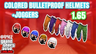 How to get COLORED BULLETPROOF HELMETS in GTA 5 OnlineAFTER PATCH 165tricz [upl. by Shena]