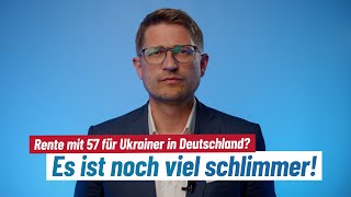 Rente mit 57 für Ukrainer in Deutschland Es ist viel schlimmer [upl. by Connor228]