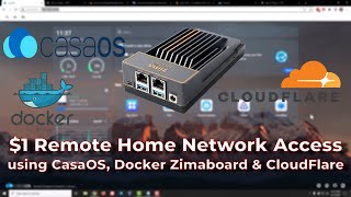 One Dollar Remote Access w Docker CloudFlare CasaOS amp Zimaboard [upl. by Kciredor]