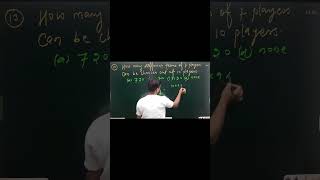 permutation and combination class 11  class 11 math  math shorts video  best shorts video [upl. by Eerhs]