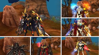 All Omegamon Variants OG Zwart Zwart D Alter S Alter B Omegamon X  NA Digimon Masters Online [upl. by Boulanger]