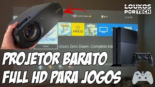 MELHOR PROJETOR FULL HD BARATO PARA VIDEO GAME 2021 2 [upl. by Sasnak]