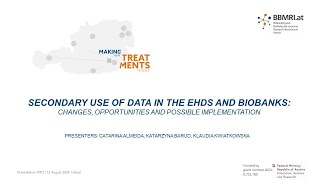 European Health Data Space EHDS Regulation and its relevance for biobanking – BBMRIat webinar [upl. by Sykleb]