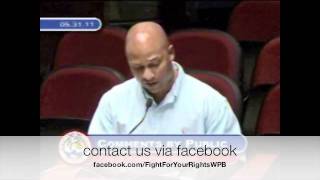 william McCray vs City of west palm beach  Commission meeting [upl. by Yelnik]