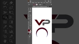 VP Letter Logo Design Adobeillustrator tutorials GraphicsActor design2024 illustrator [upl. by Brunella196]