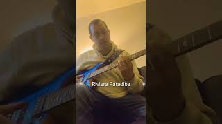 Riviera Paradise Stevie Ray Vaughan cover with backing track 2 guitar music cover prs [upl. by Elamef627]