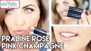 LIPSENSE PRALINE ROSE  PINK CHAMPAGNE 💋 Layering Lip Colors [upl. by Fiann]