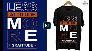 How to create design for tshirt in photoshop  Street Wear TShirt streetwear tshirt typography [upl. by Ettesoj575]