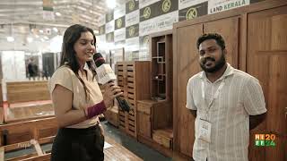 LAND KERALA Custom Wooden Furniture Debut at HIFF 2024 [upl. by Adnawot394]