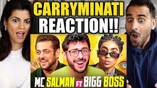 MC SALMAN FT BIGG BOSS  CARRYMINATI  REACTION [upl. by Gavrah]