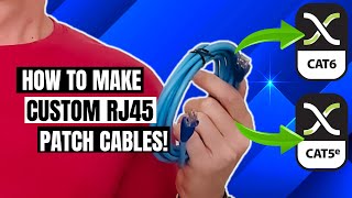 THE BEST WAY TO WIRE UP ETHERNET PLUGS  CAT5e amp Cat6 PATCH CABLES [upl. by Jacob856]