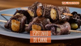 Espetinho de Carne  Receitas TudoGostoso [upl. by Behl]