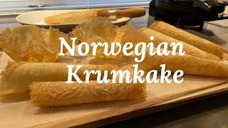 Krumkake  Traditional Norwegian Waffle Cookie [upl. by Esnahc]