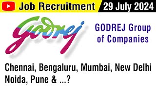 JOB  Godrej Company  Vacancy  Recruitment JULY 2024  வேலை வாய்ப்பு  UG Degree  in Tamil [upl. by Hakym721]