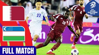 Qatar vs Uzbekistan  Full Match  AFC Asian Qualifiers™ Road to 26 [upl. by Akcir]