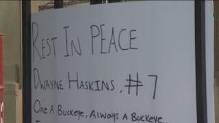 Fans pay tribute to Dwayne Haskins at the Shoe [upl. by Hadeehuat269]