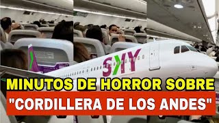 Turbulencia avión Chile Argentina quotCordillera de los Andesquot  VIDEO VIRAL [upl. by Artina]