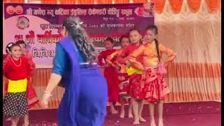 choli ramro palpali Dhaka ko cover dance by class 3 students [upl. by Lozar98]