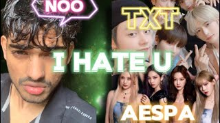 INDIAN BOY REACTS TO TXT  TXT 1x0ONE LOVE  INDIAN REACTS TO AESPA  AESPA DRAMA OFFICIAL MV [upl. by Alebasi]