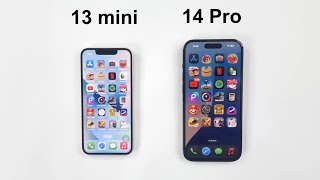 iPhone 13 mini vs iPhone 14 Pro  Speed Test [upl. by Elocyn]