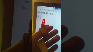 Switch LED colors instantly with radio buttons  RGB LED  ESP8266  Web Control [upl. by Leunas150]