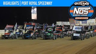 World of Outlaws NOS Energy Drink Sprint Cars  Port Royal Speedway  October 6 2023  HIGHLIGHTS [upl. by Oirevas]