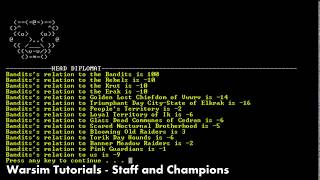 Warsim Tutorials  Staff and Champions [upl. by Htilil28]