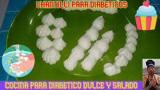 Crema chantilly para diabeticos ✨sin azúcar sin carbohidratos bajo en grasas ✨comer sin miedo [upl. by Adiasteb]