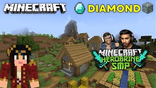 AJJUBHAI NEW DIAMOND KING IN HEROBRINE SMP🤣  MINECRAFT GAMEPLAY 18 [upl. by Sally]