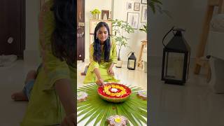 Urli centrepiece decor DIY urlibowl urlidecorationideas diyafordiwali flowerrangoli diwali [upl. by Ev326]