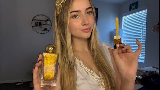 ASMR Greek Goddess Does Your Skincare Roleplay personal attention layered sounds [upl. by Kenna]