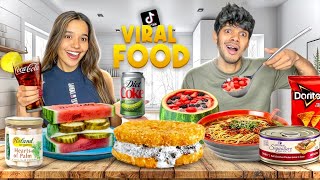 Trying New TikTok Viral Food Trends 🍕🤤 Yash and Hass part3 [upl. by Harcourt]