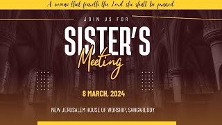 Sisters Meeting by Sis Elisheba Andrew  Gods Handmaiden II Sangareddy  8032024 [upl. by Ger]