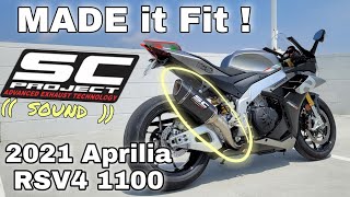 FIRST 2021 RSV4 1100 • SC Project Exhaust SOUND [upl. by Midan]