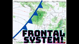 Pacific NW Weather Frontal system and Fantasy Forecast [upl. by Glinys]