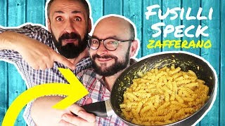 VLOG in CUCINA  Pasta Speck e Zafferano  Ma in Casa Avevamo Solo la PANCETTA  55Winston55 [upl. by Araas]