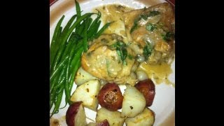 Chicken with wine and tarragon French Food [upl. by Ambros631]