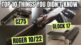 Top 10 Things You Didnt Know About THESE 3 Guns Ruger 1022 Glock 17 amp CZ75 [upl. by Qidas]