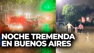 DILUVIO EN BUENOS AIRES imágenes desde Merlo Berisso Gerli y La Plata [upl. by Schulman]